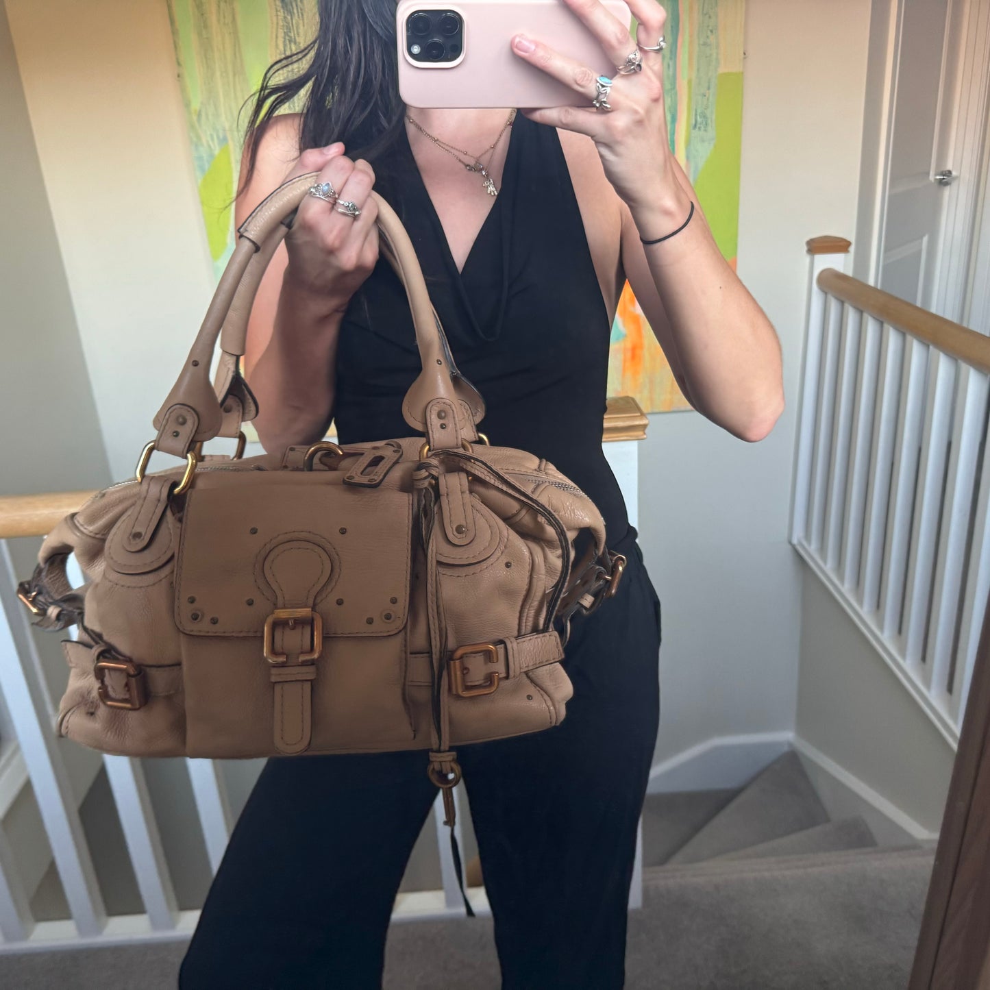 Chloe Paddington Boston Cream Bag