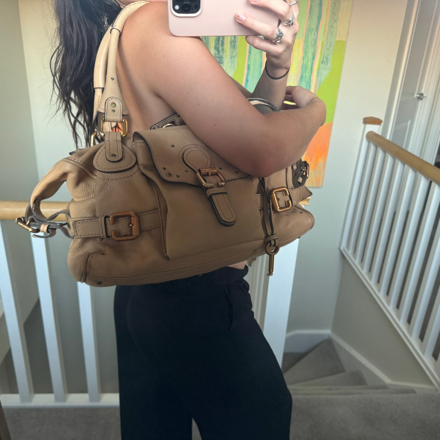 Chloe Paddington Boston Cream Bag