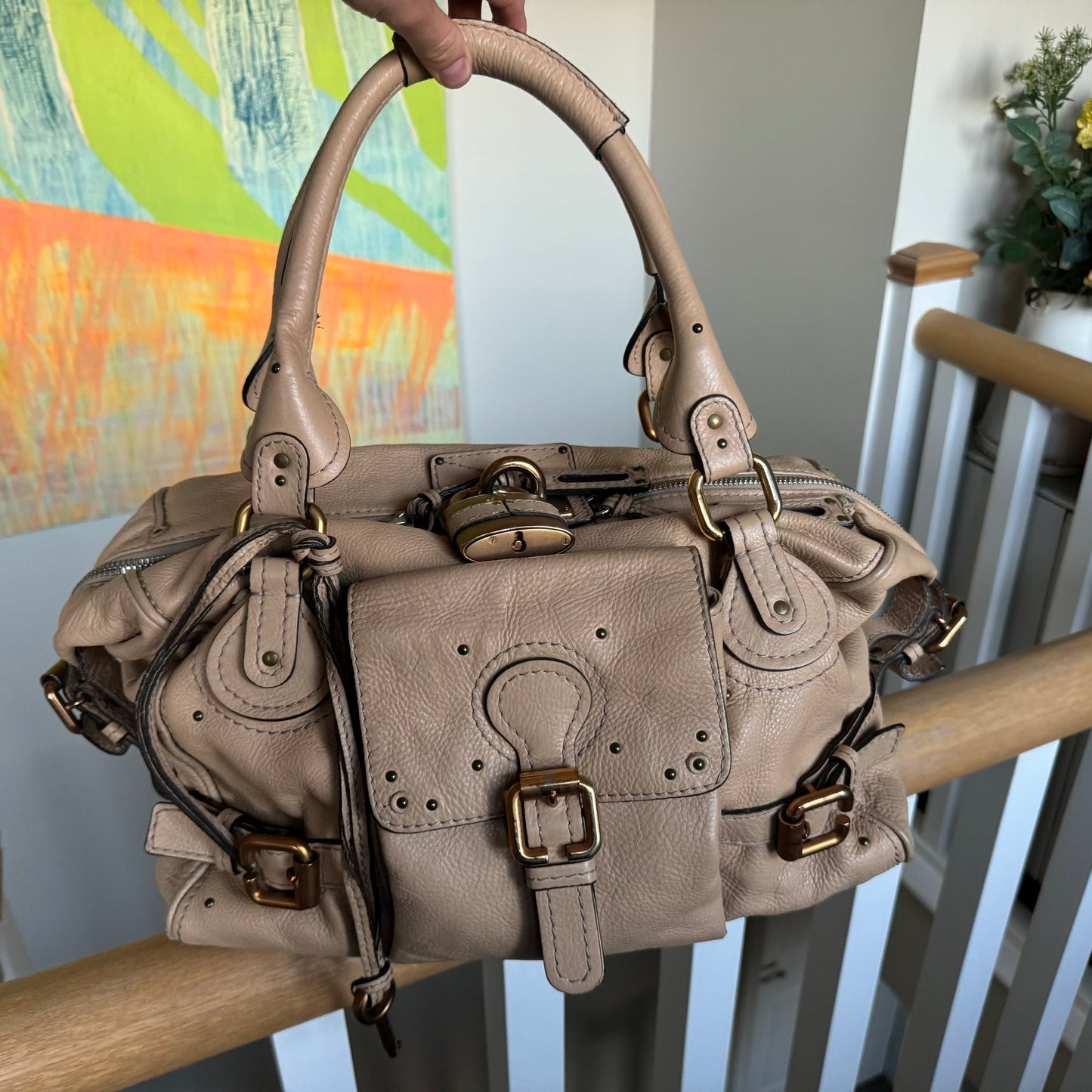 Chloe Paddington Boston Cream Bag