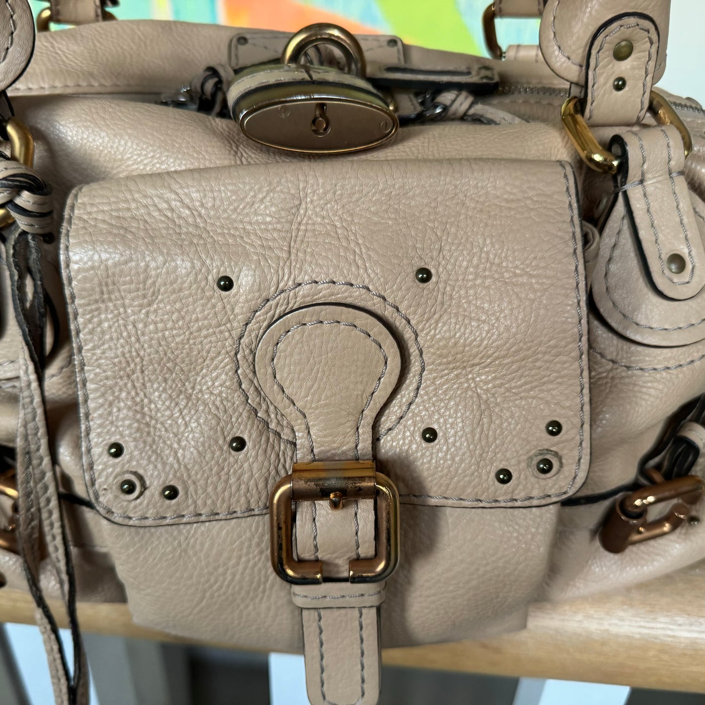 Chloe Paddington Boston Cream Bag