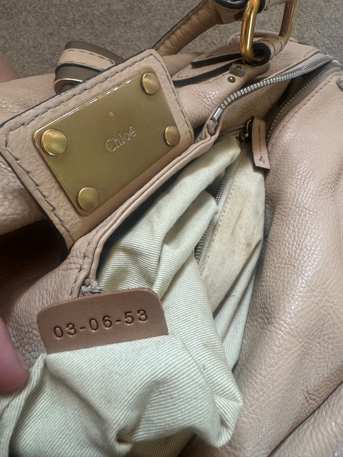 Chloe Paddington Boston Cream Bag