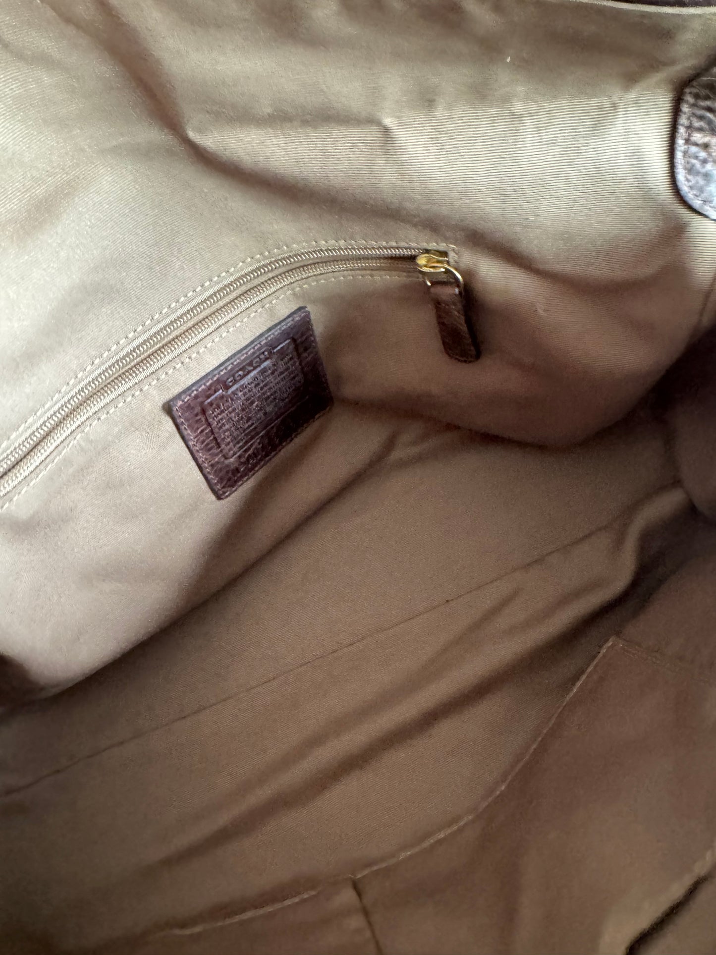 Coach Legacy Mandy Satchel 65th Anniversary Vintage Bag 10827 in Brown and Cream