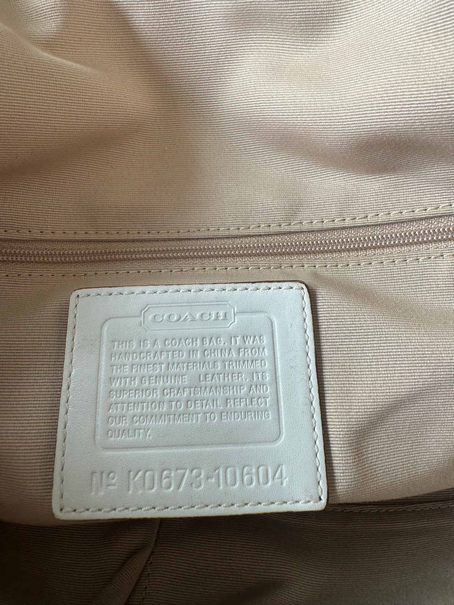 Coach Soho Brown Monogram Shoulder Bag