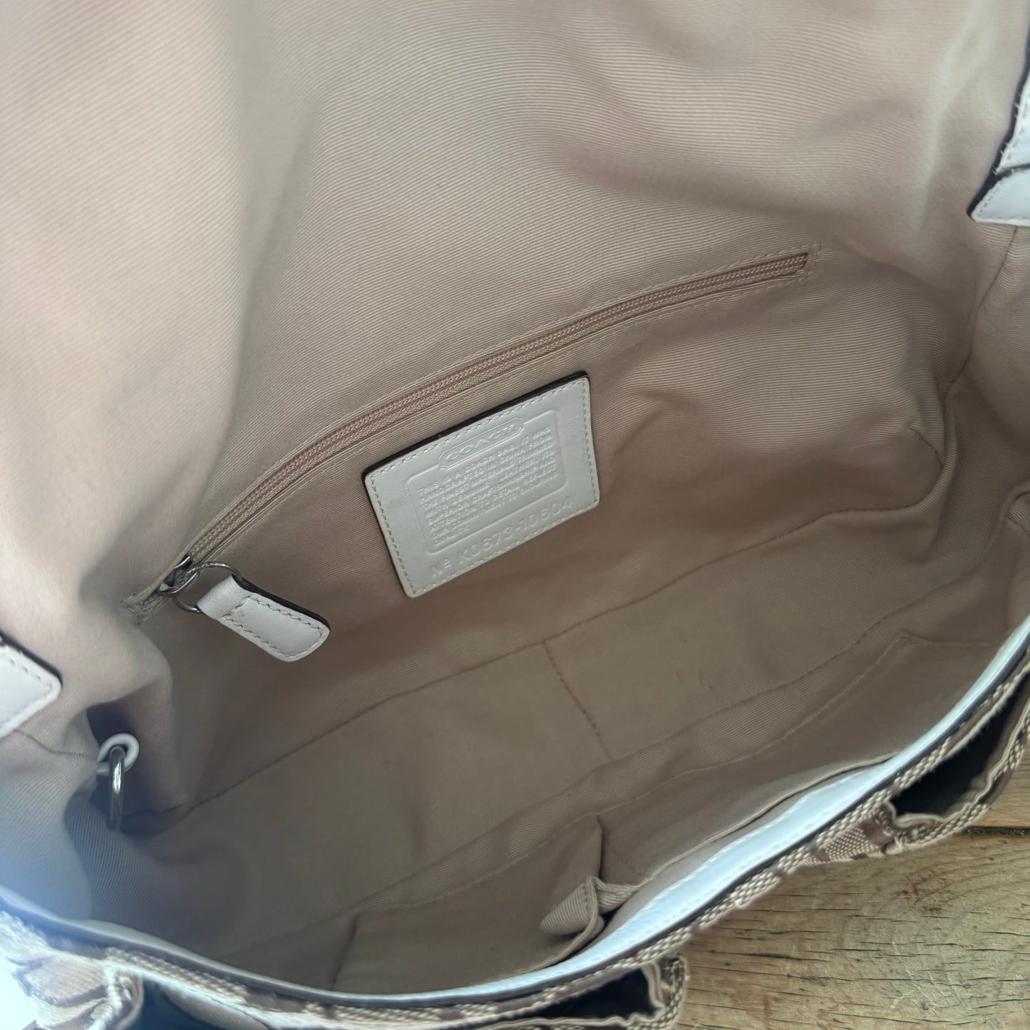 Coach Soho Brown Monogram Shoulder Bag